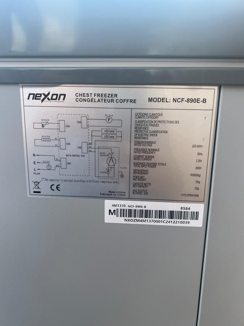 Congelateur NCF-890E-B